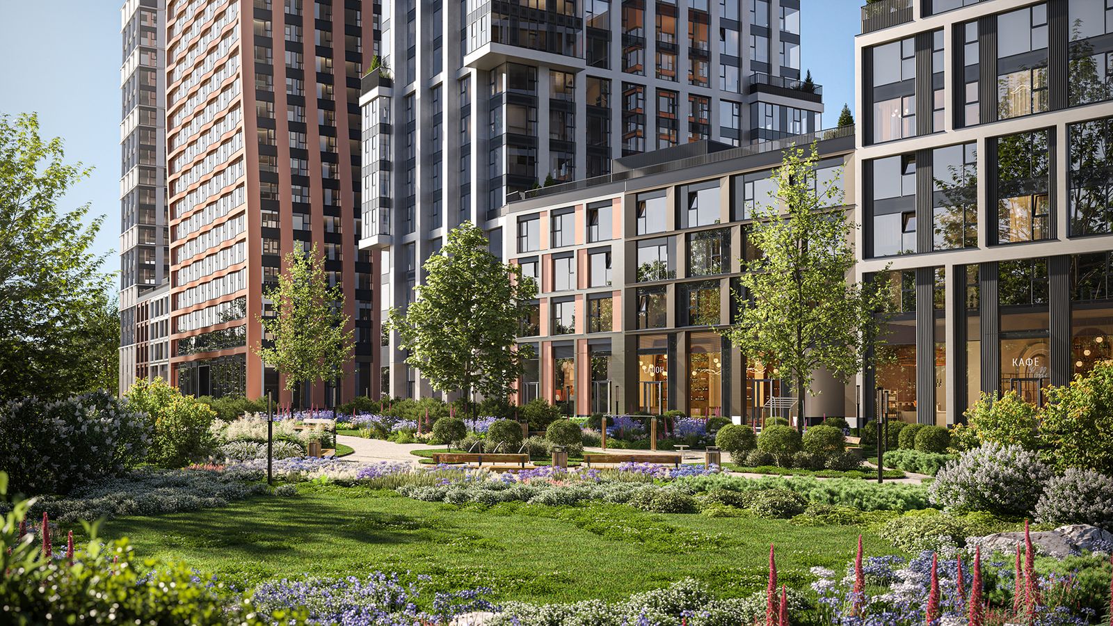 Благоустройство двора от застройщика