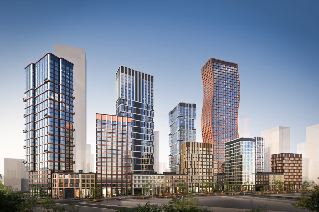 Расположение ЖК в 3 минутах пешком от станции метро «Тушинская» в Москве